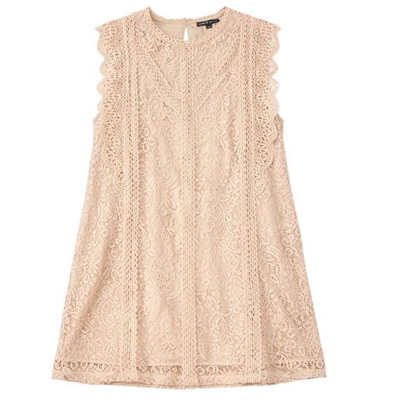 Cable & Gauge Tops - NWOT Cable & Gauge Beige Lace boho inspired Sleeveless Top – Size M‎
